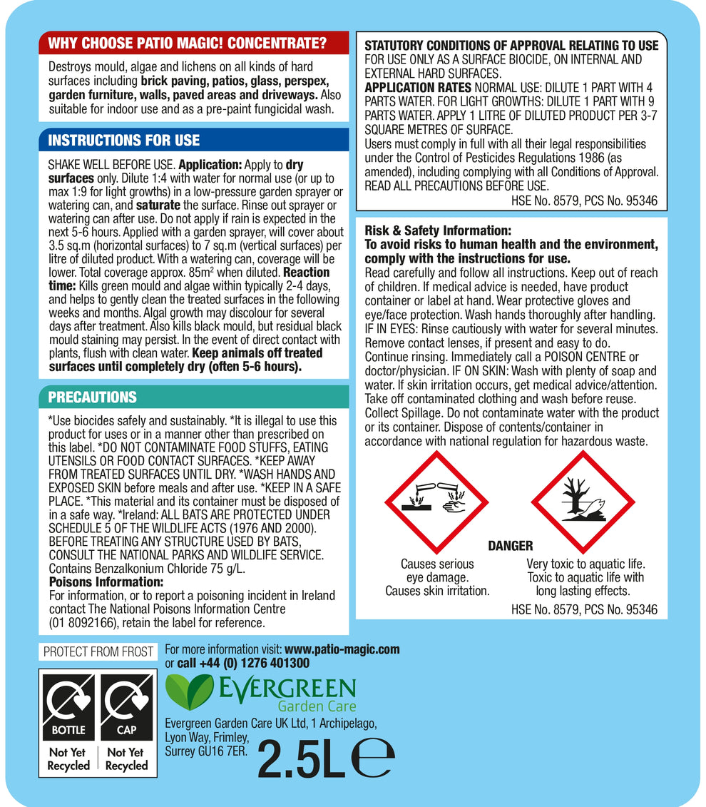 Patio Magic Path & Patio Cleaner 2.5L Sam Turner & Sons