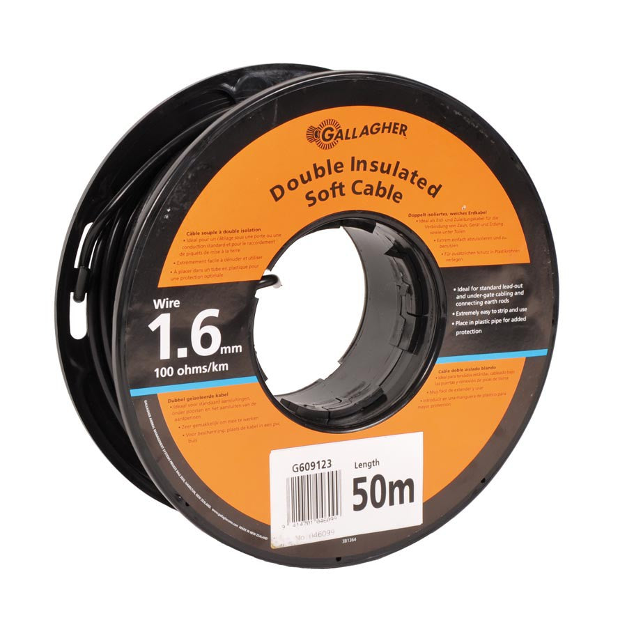 Gallagher Ground Cable 1.6mm 50 metres - 100 Ohm/1km