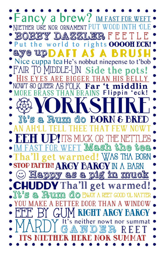 Ulster Weavers Cotton Tea Towel Yorkshire Born & Bred