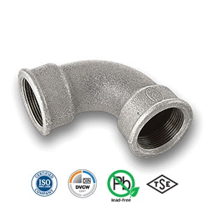 1" Galvanised FxF Short Bend Tube/Pipe Fitting EN10242