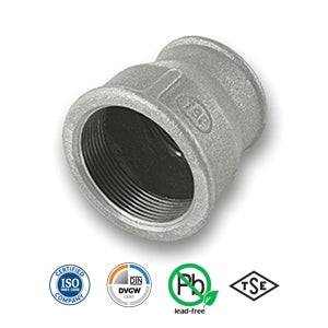 1" x 1/2" Galvanised Reducing Socket Tube/Pipe Fitting EN10242