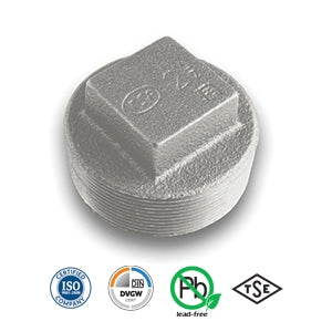 1/2" Galvanised Square Head Plug Tube/Pipe Fitting EN10242