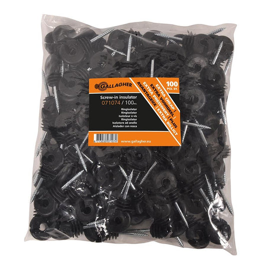 Gallagher Screw-In Insulator 100-Pack