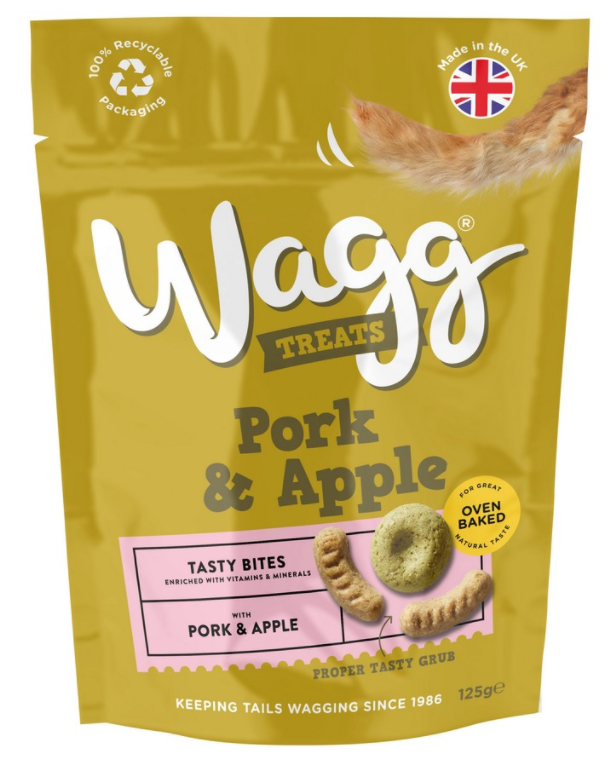 Wagg Pork & Apple Treats 125g