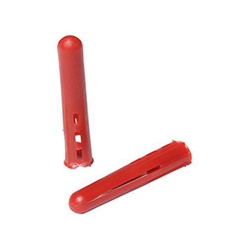 Timbermate Red Plastic Plugs 6mm - 100 Box