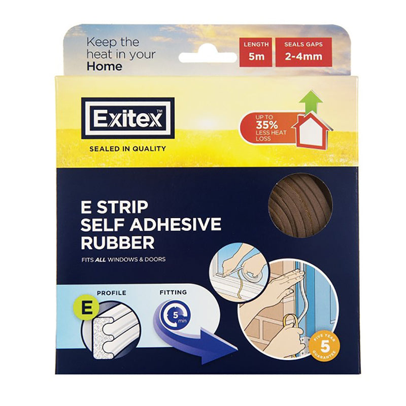 Exitex E Strip Draught Seal 5m