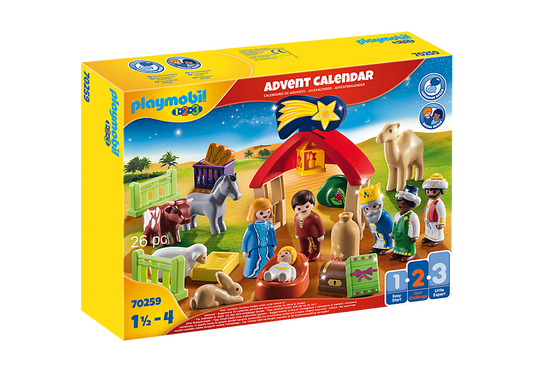 Playmobil 1.2.3 Advent Calendar - Christmas Manger
