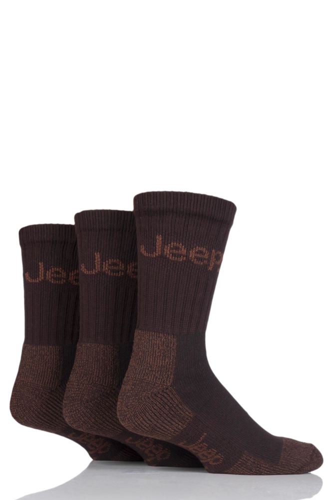 JEEP Men's Boot Socks 3-Pack 6-11