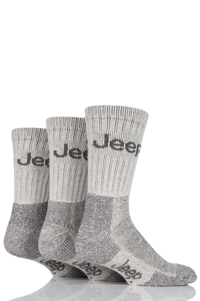 JEEP Men's Boot Socks 3-Pack 6-11