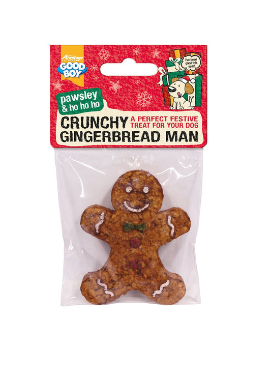 Good Boy Dog Gingerbread Man Treat