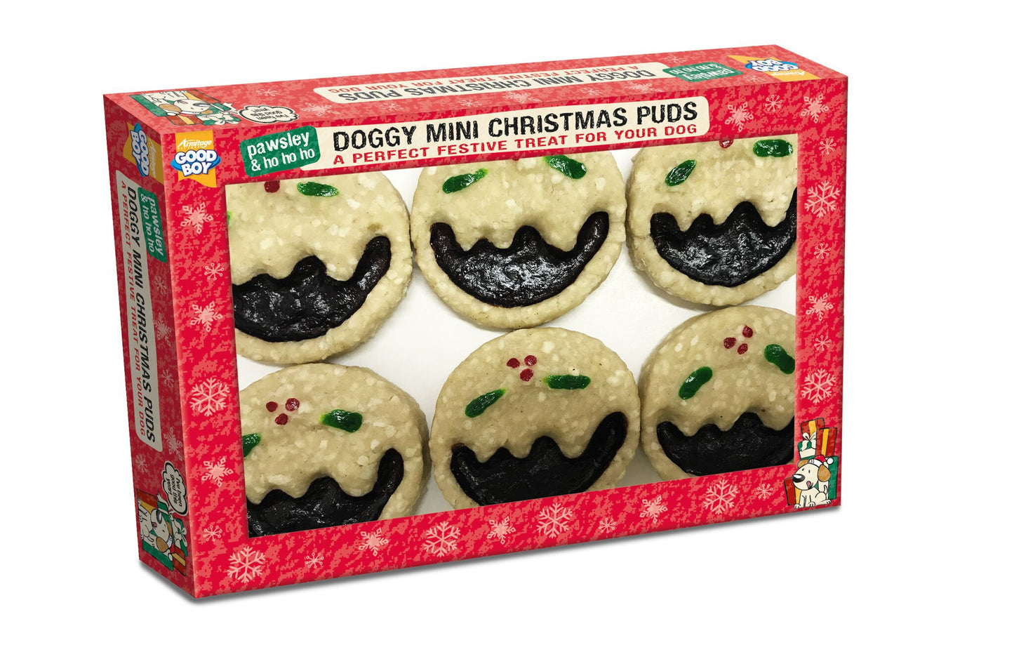 Good Boy Doggy Mini Christmas Puds Pack of 6