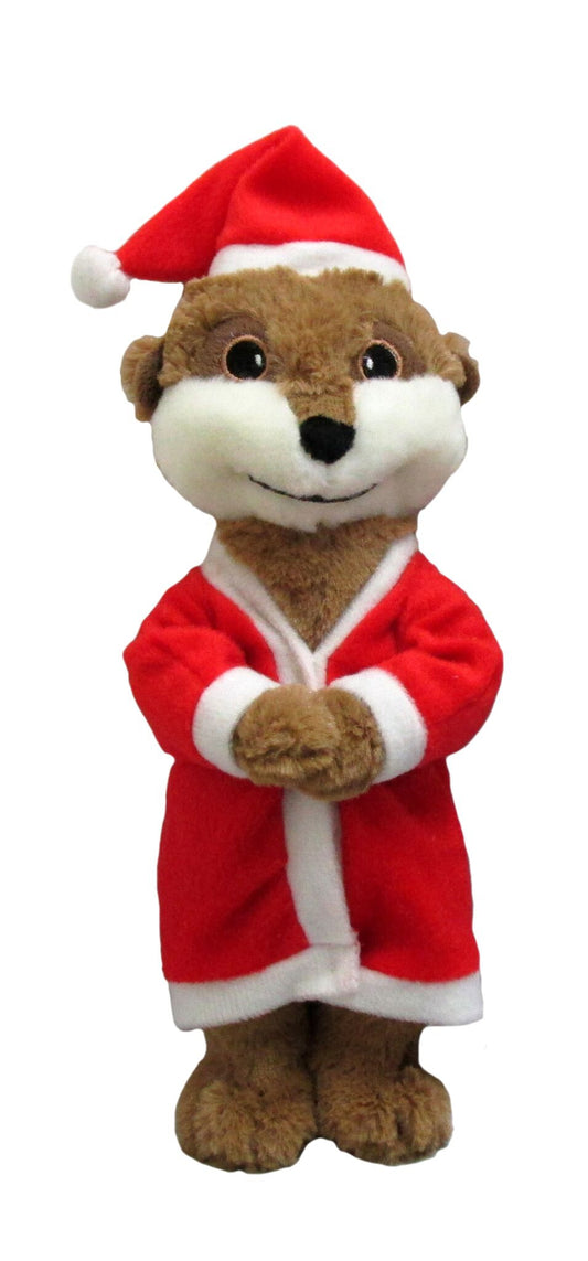 Good Boy Dog Toy Santa Meerkat