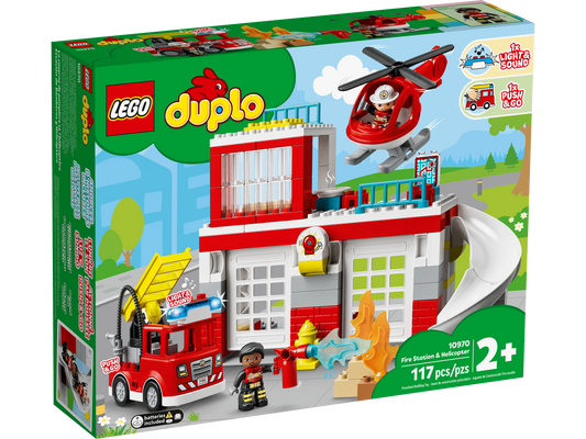 Duplo Fire Station & Helicopter 10970