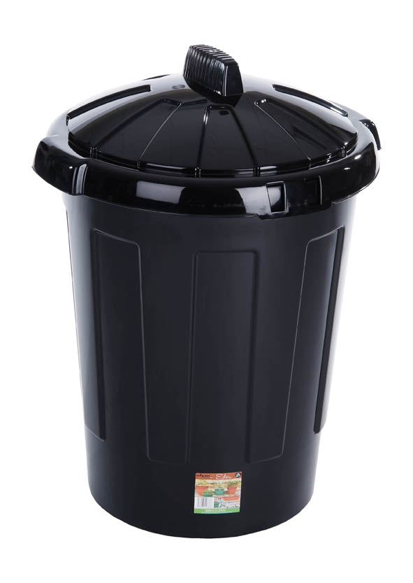 Wham Ede Dustbin Black 80L
