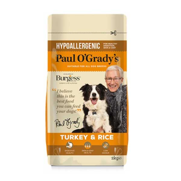 Paul O'Grady's Turkey & Rice Dog Food 2kg