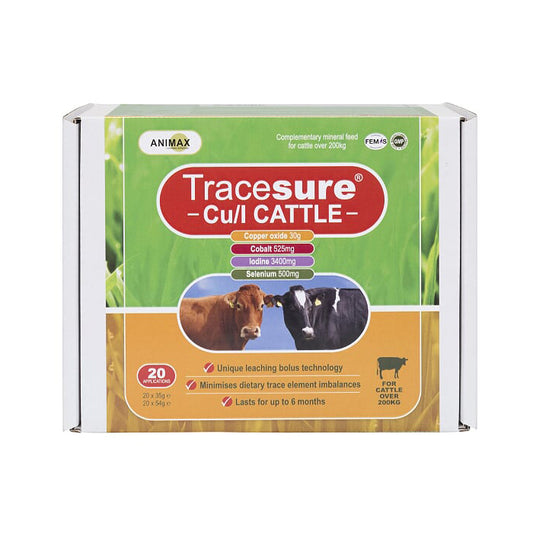 Animax TraceSure Cu/I Cattle Bolus 20-Pack