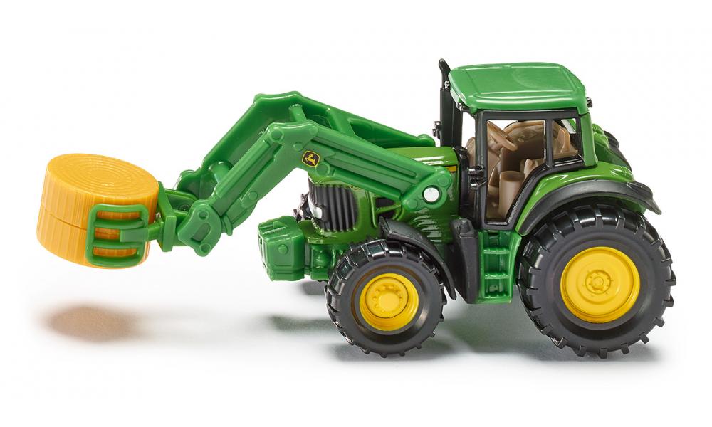 Siku John Deere Tractor Toy with Bale Gripper 1357