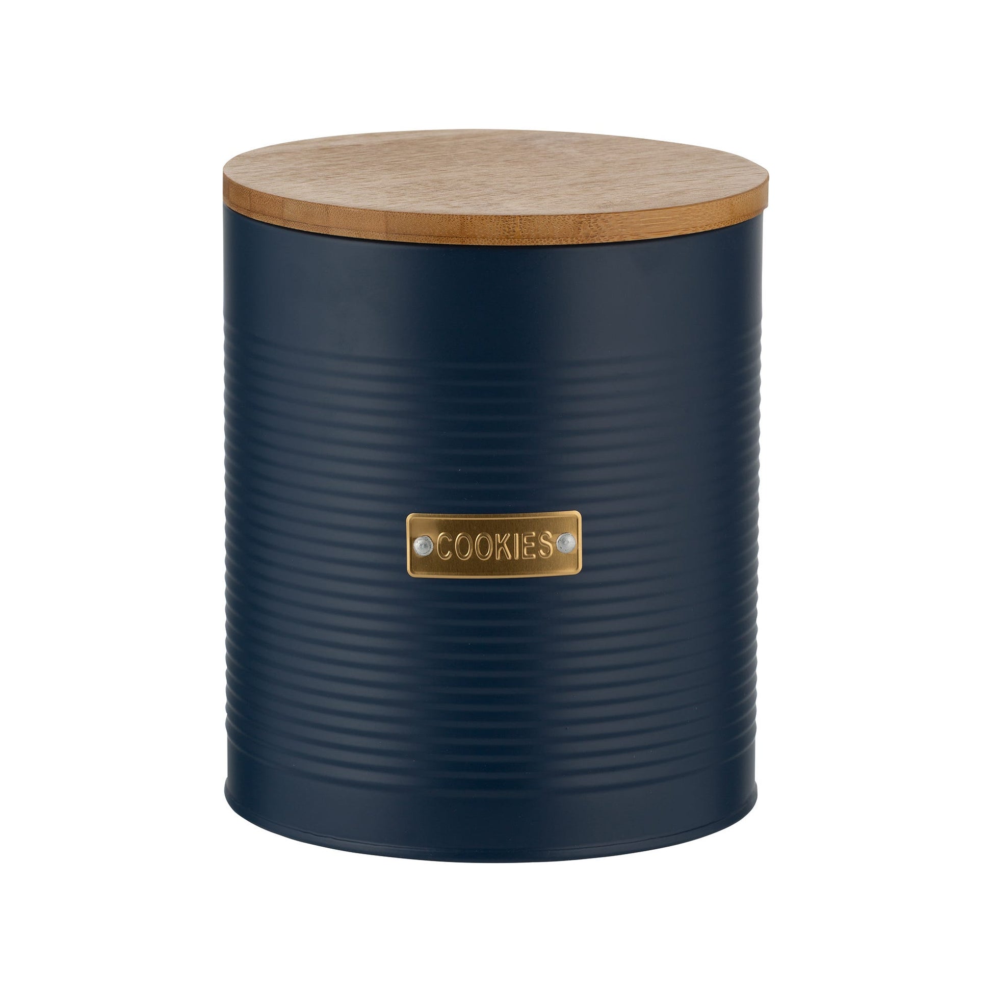 Typhoon Otto Navy Cookie Jar with Bamboo Lid