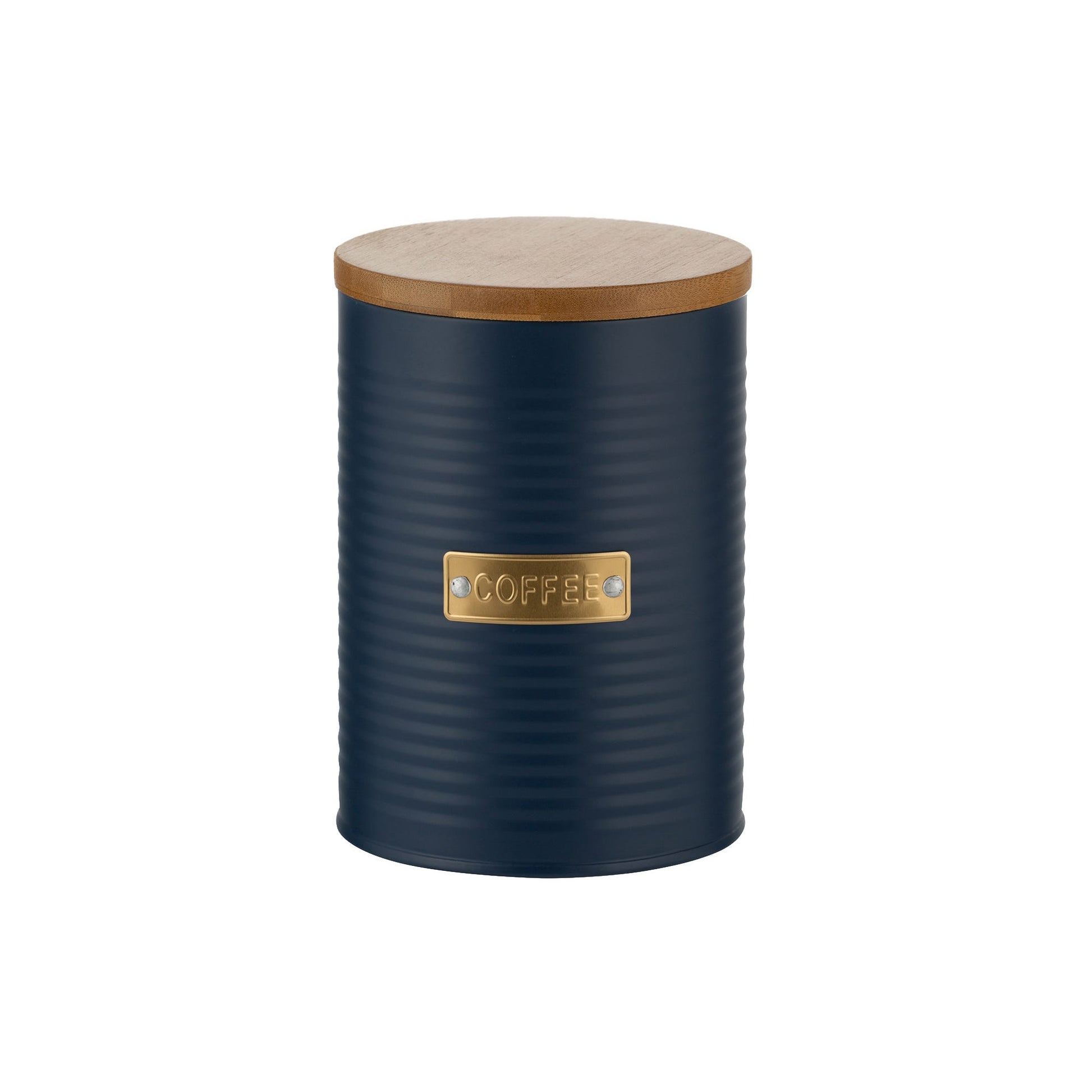 Typhoon Otto Navy Coffee Storage Jar with Bamboo Lid