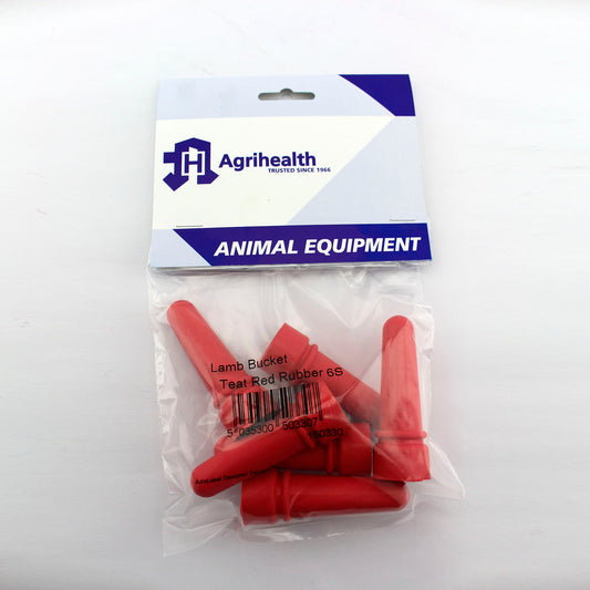 Agrihealth Rubber Teat for Lamb Bucket 6-Pack