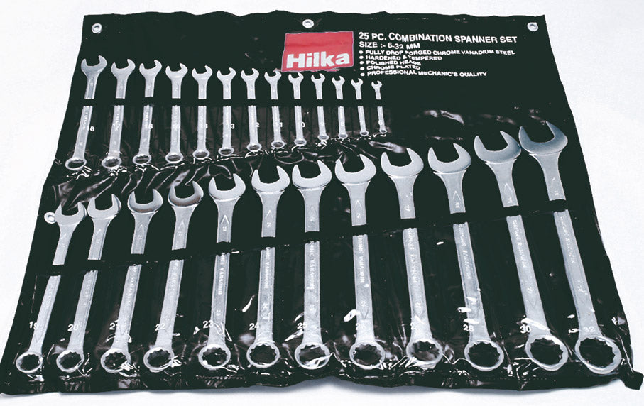 Hilka 25-Piece Metric Combination Spanner Set in Pouch