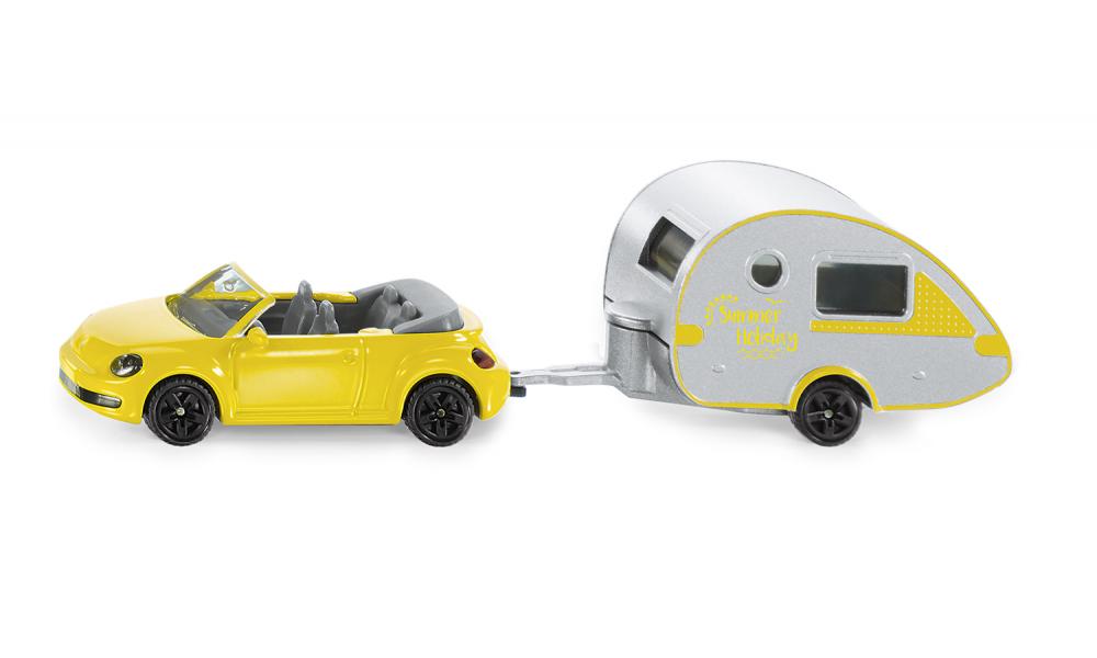 Siku VW Beetle with Caravan