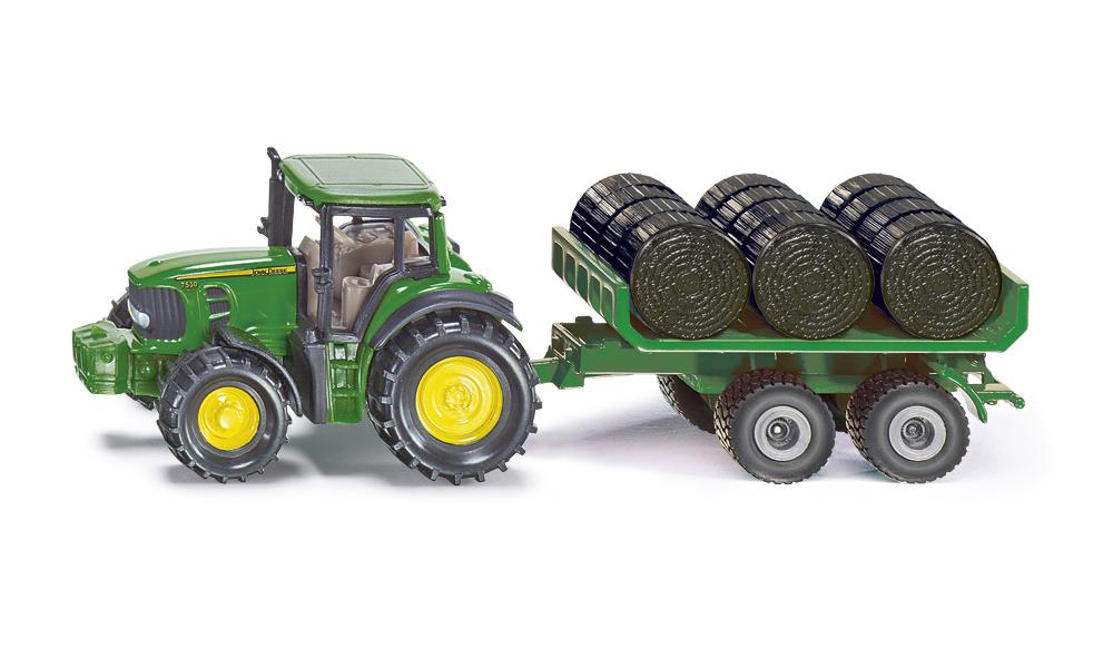 Siku John Deere with Trailer & Bales