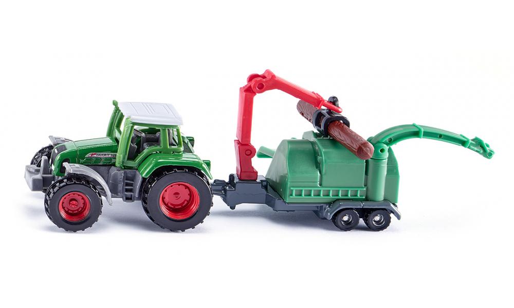 Siku Tractor with Wood Chippers 1675