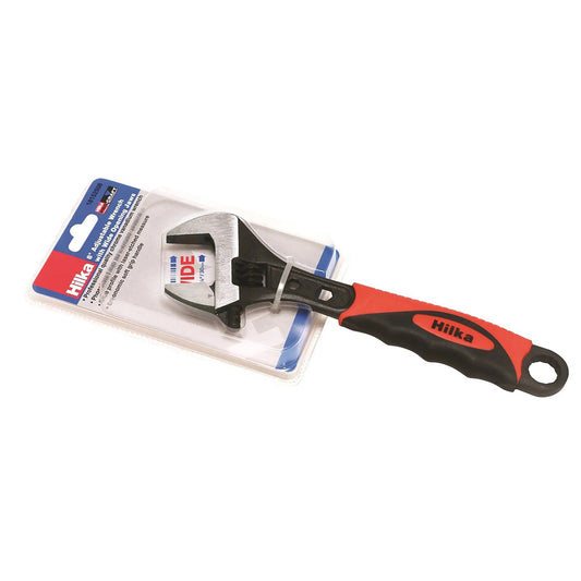 Hilka 8" (200mm) Soft Grip Adjustable Wrench