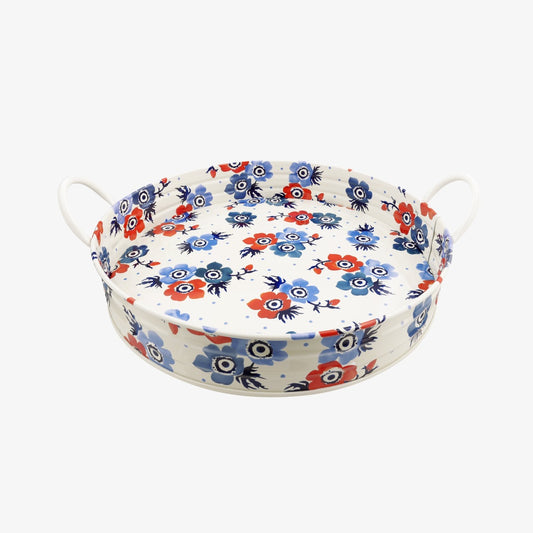 Emma Bridgewater Anemone Large Handled Tin Tray