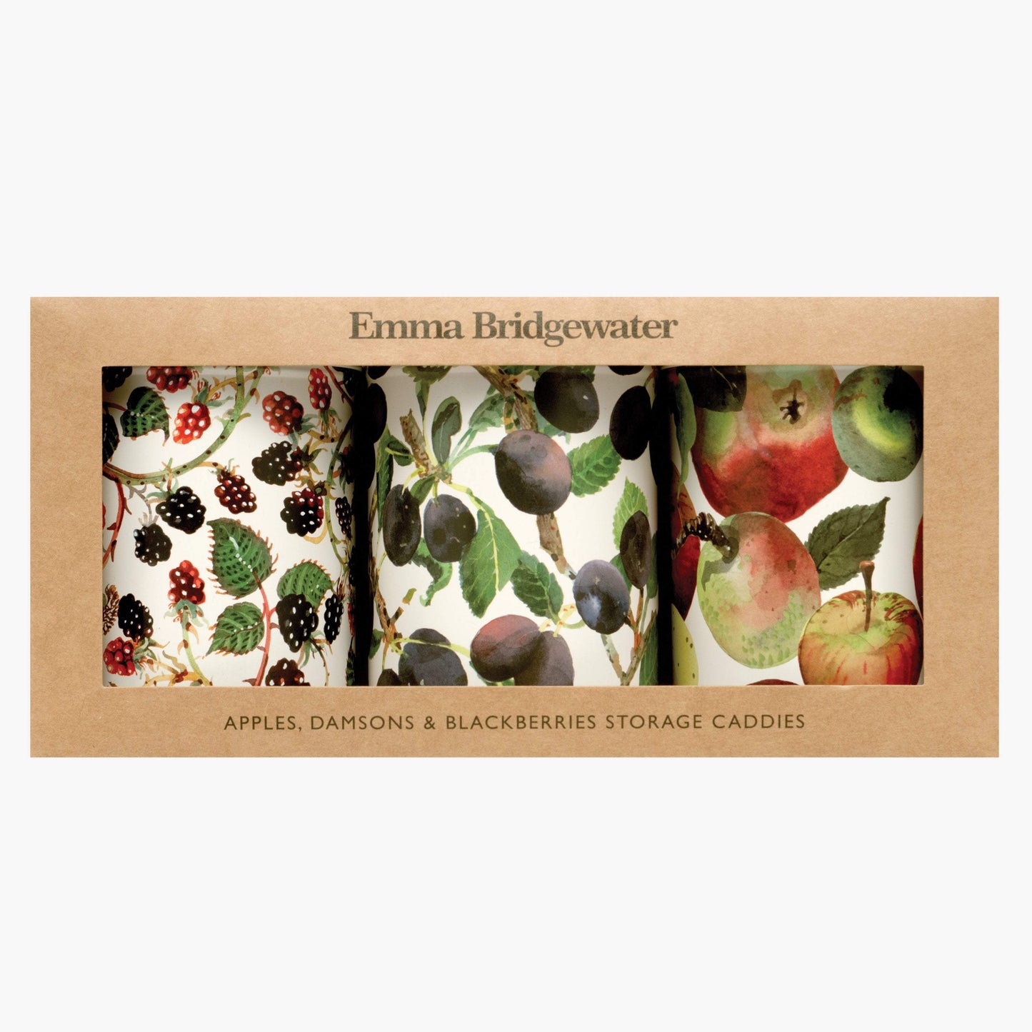 Emma Bridgewater Vegetable Garden Apples Set 3 Caddies