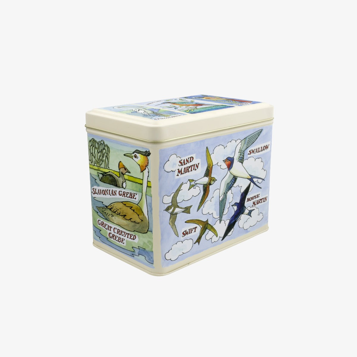 Emma Bridgewater Bird Families Large Rectangular Tin Caddy