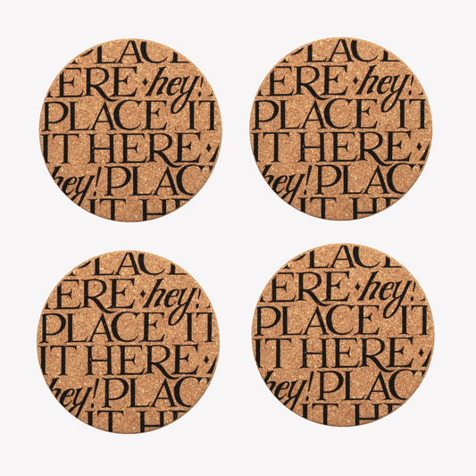 Emma Bridgewater Black Toaster Cork Coasters Set of 4