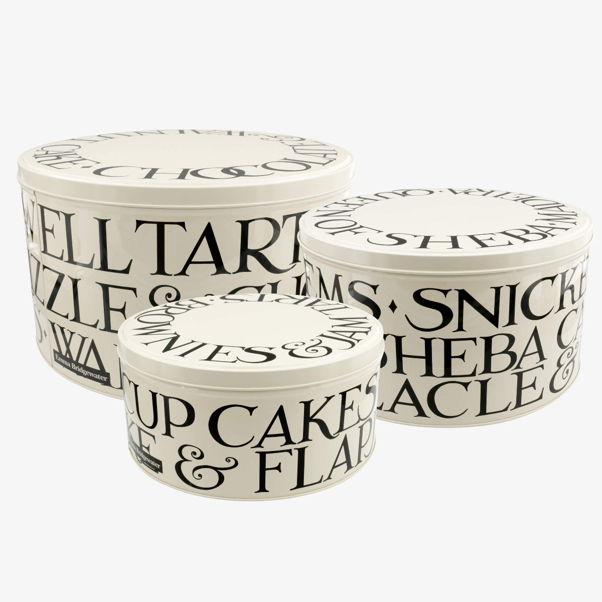 Emma Bridgewater Black Toast Set of 3 Round Cake Tins