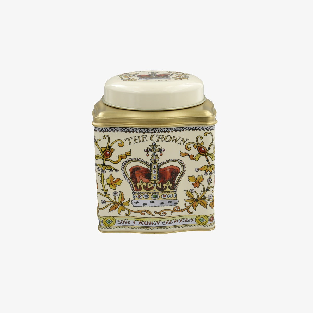 Emma Bridgewater The Crown Jewels Dome Lid Curved Tin Caddy