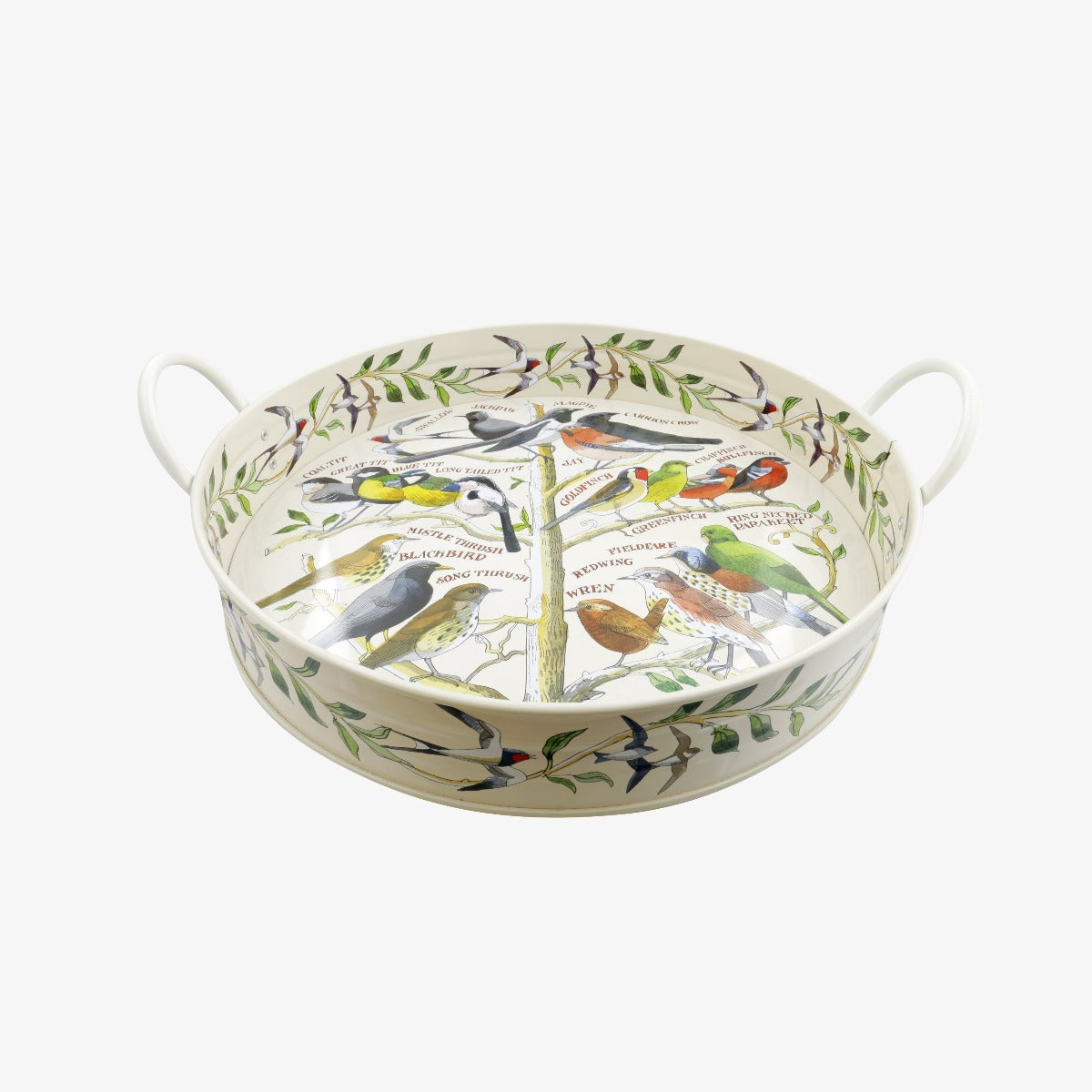 Emma Bridgewater Garden Birds Large Handled Tin Tray Emma Bridgewater Trays Sam Turner & Sons