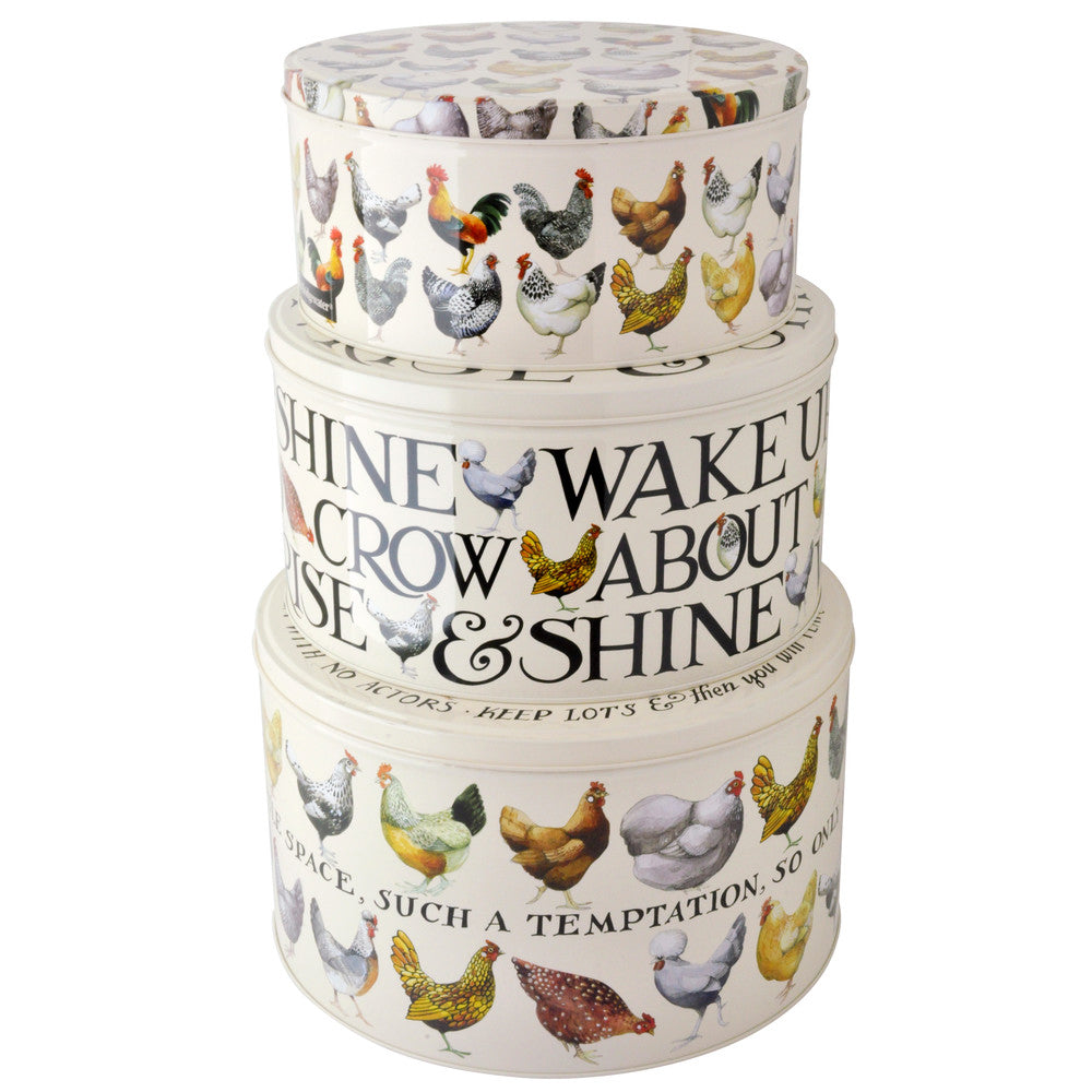Emma Bridgewater Hen & Toast Cake Tins Set