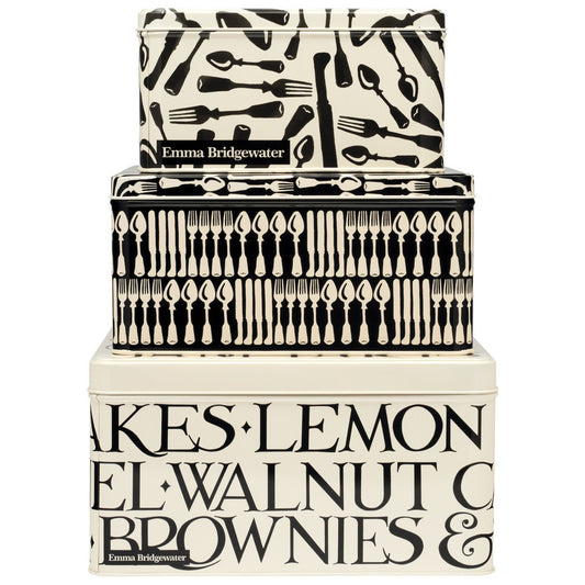 Emma Bridgewater Knives & Forks Set of 3 Cake Tins