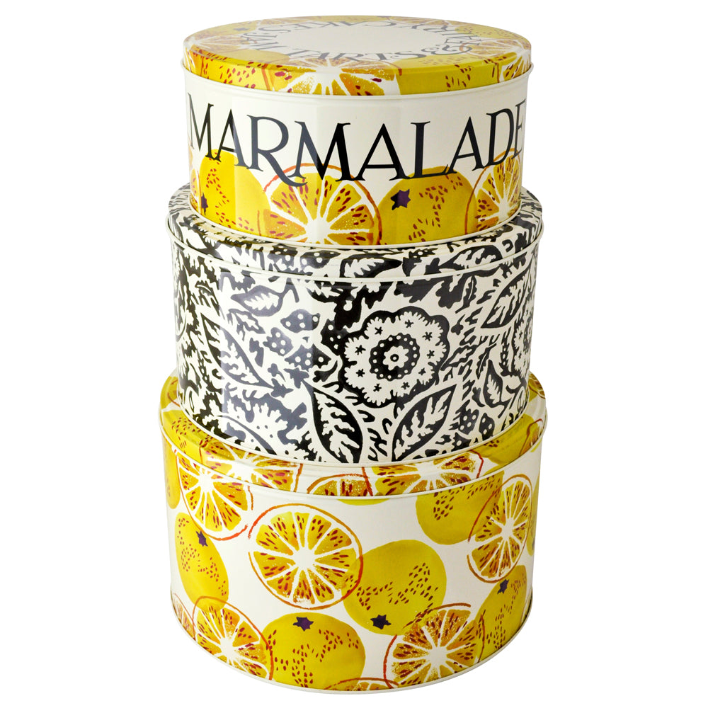 Emma Bridgewater Black Toast & Marmalade Cake Tins Set of 3
