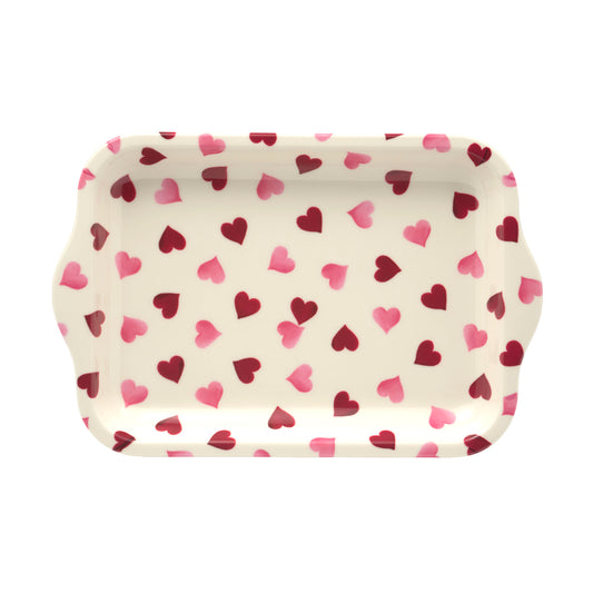 Emma Bridgewater Pink Hearts Small Melamine Tray