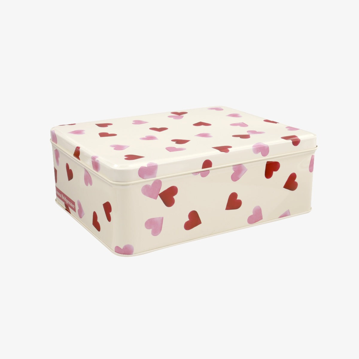 Emma Bridgewater Pink Hearts Deep Rectangular Tin