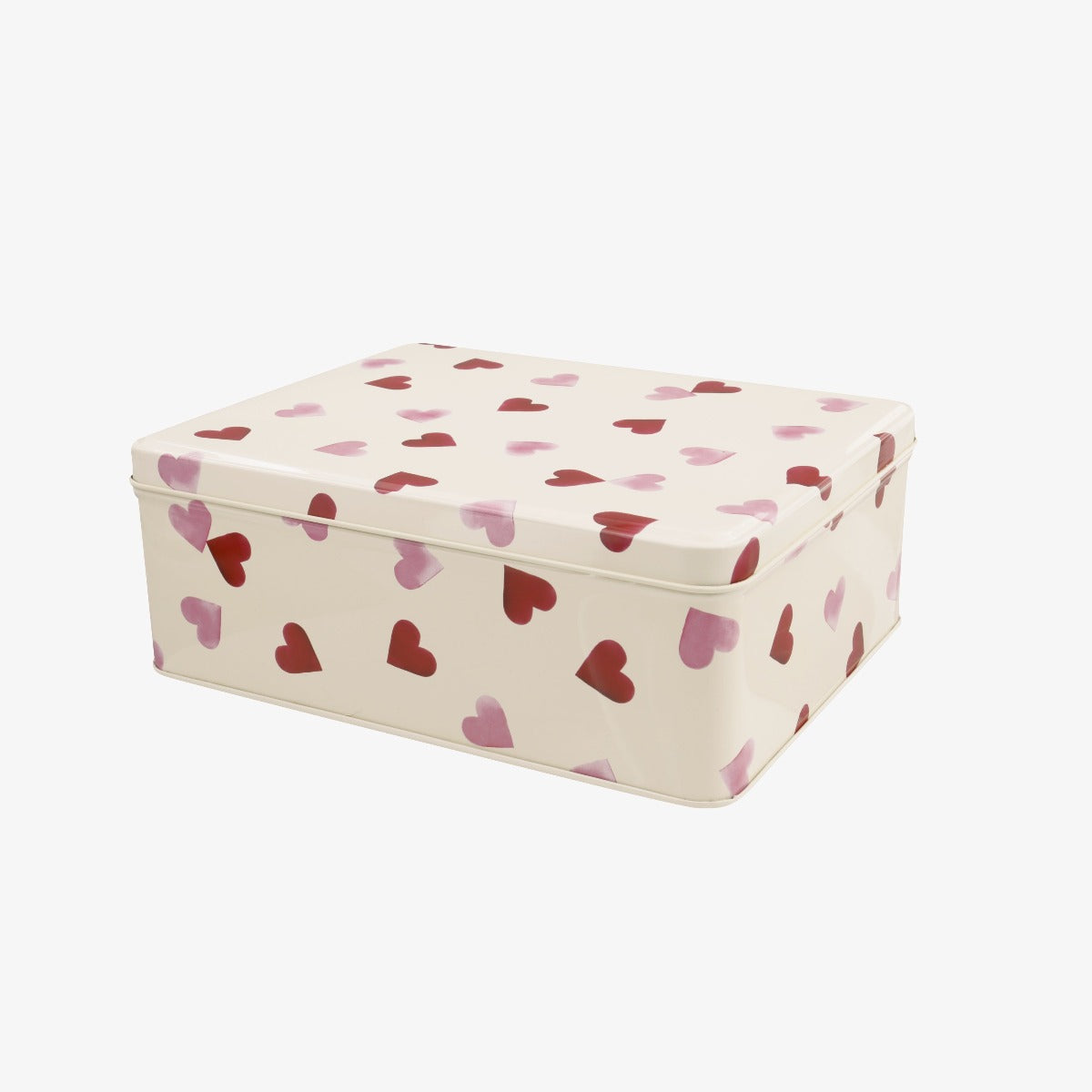 Emma Bridgewater Pink Hearts Deep Rectangular Tin