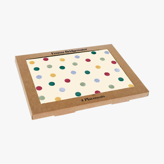 Emma Bridgewater Polka Dot Set of 4 Bamboo Placemats