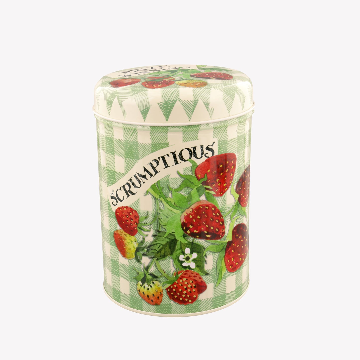 Emma Bridgewater Strawberries Set of 3 Round Tin Caddies Boxed