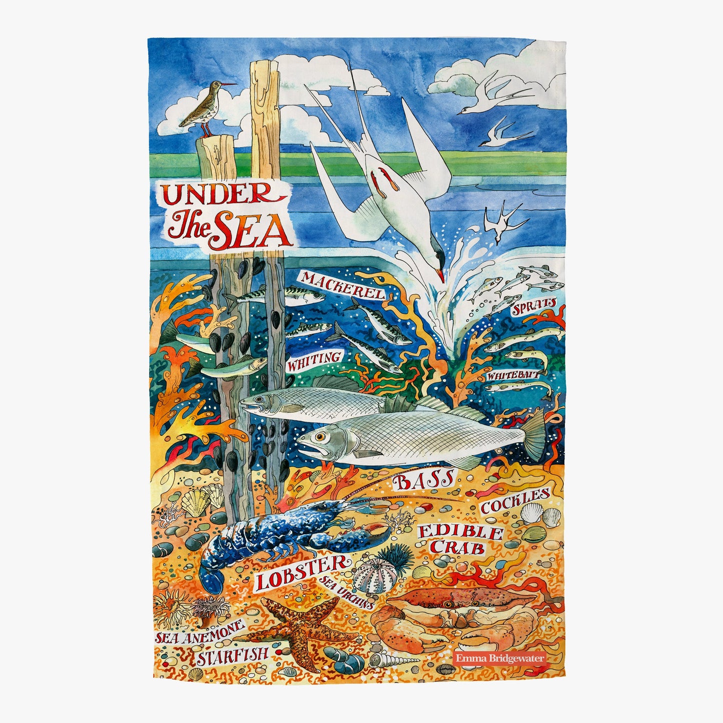 Emma Bridgewater River & Shore Under The Sea Tea Towel