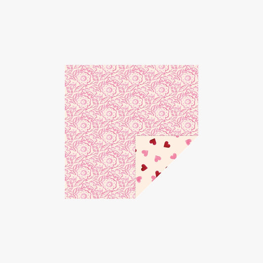 Emma Bridgewater Pink Wallpaper Pink Hearts Cocktail Napkins