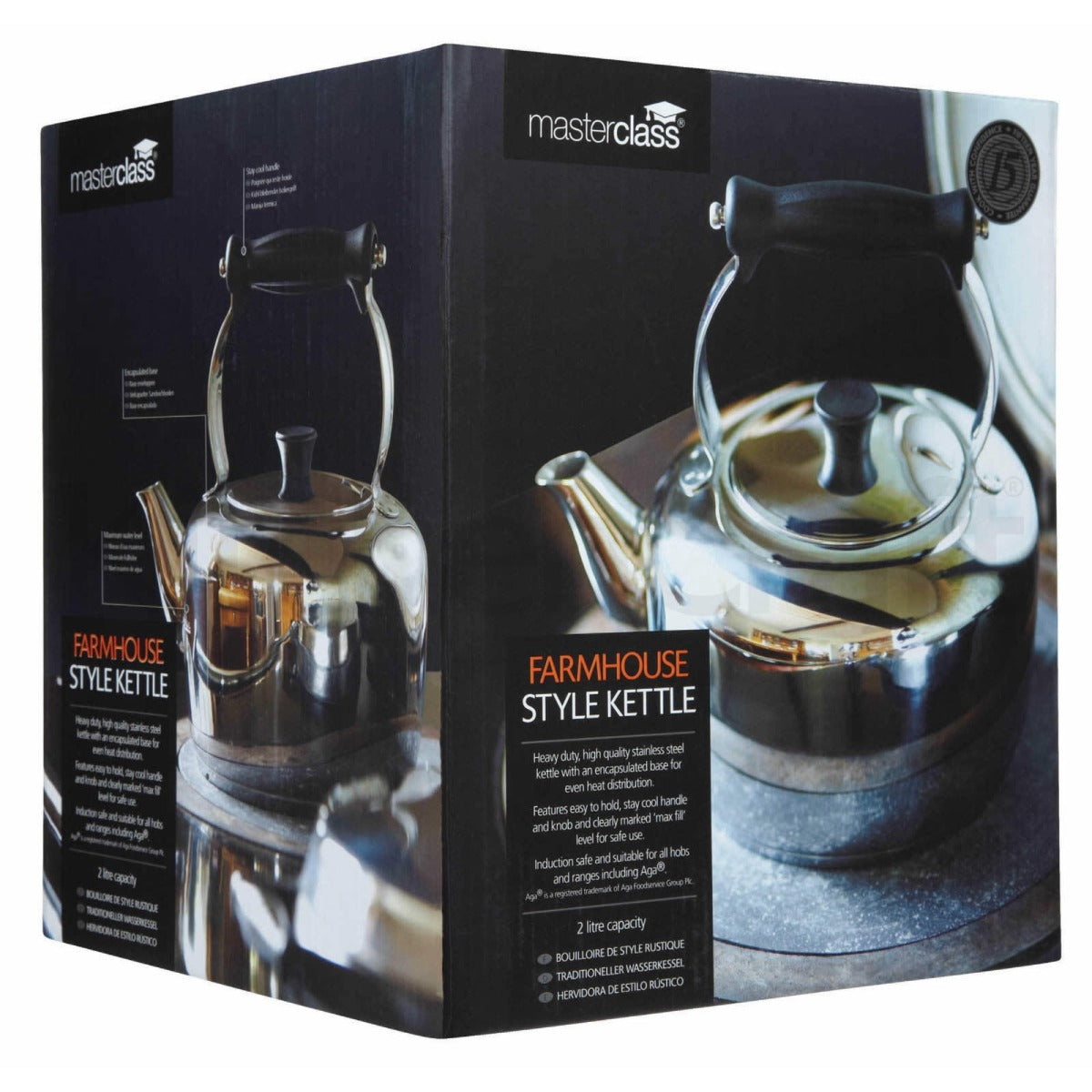 MasterClass Deluxe Farmhouse Style Heavy Duty Kettle 2L