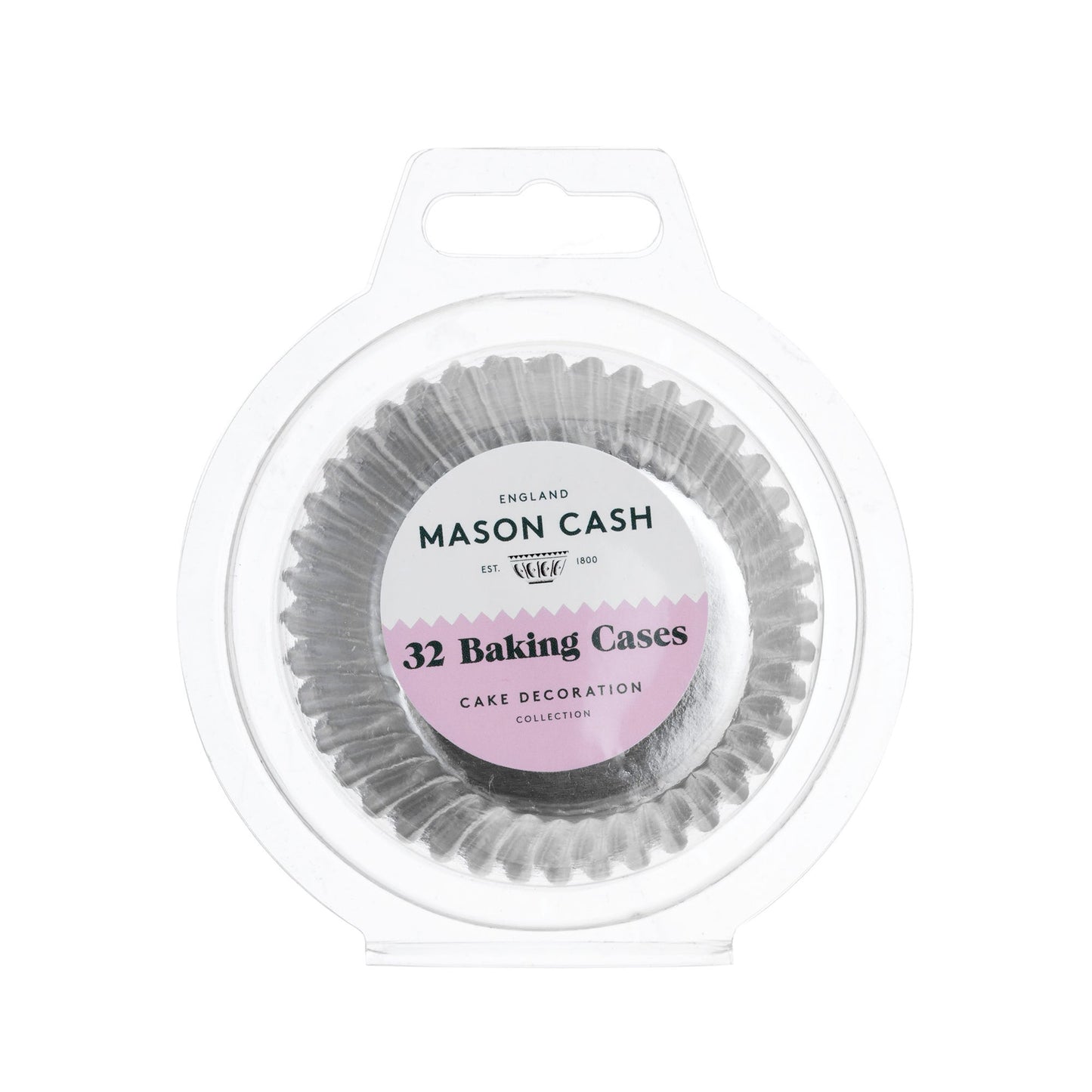 Mason Cash Set of 32 Silver Foil Cupcake Cases