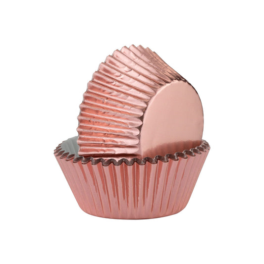 Mason Cash Set of 32 Rose Gold Foil Cupcake Cases