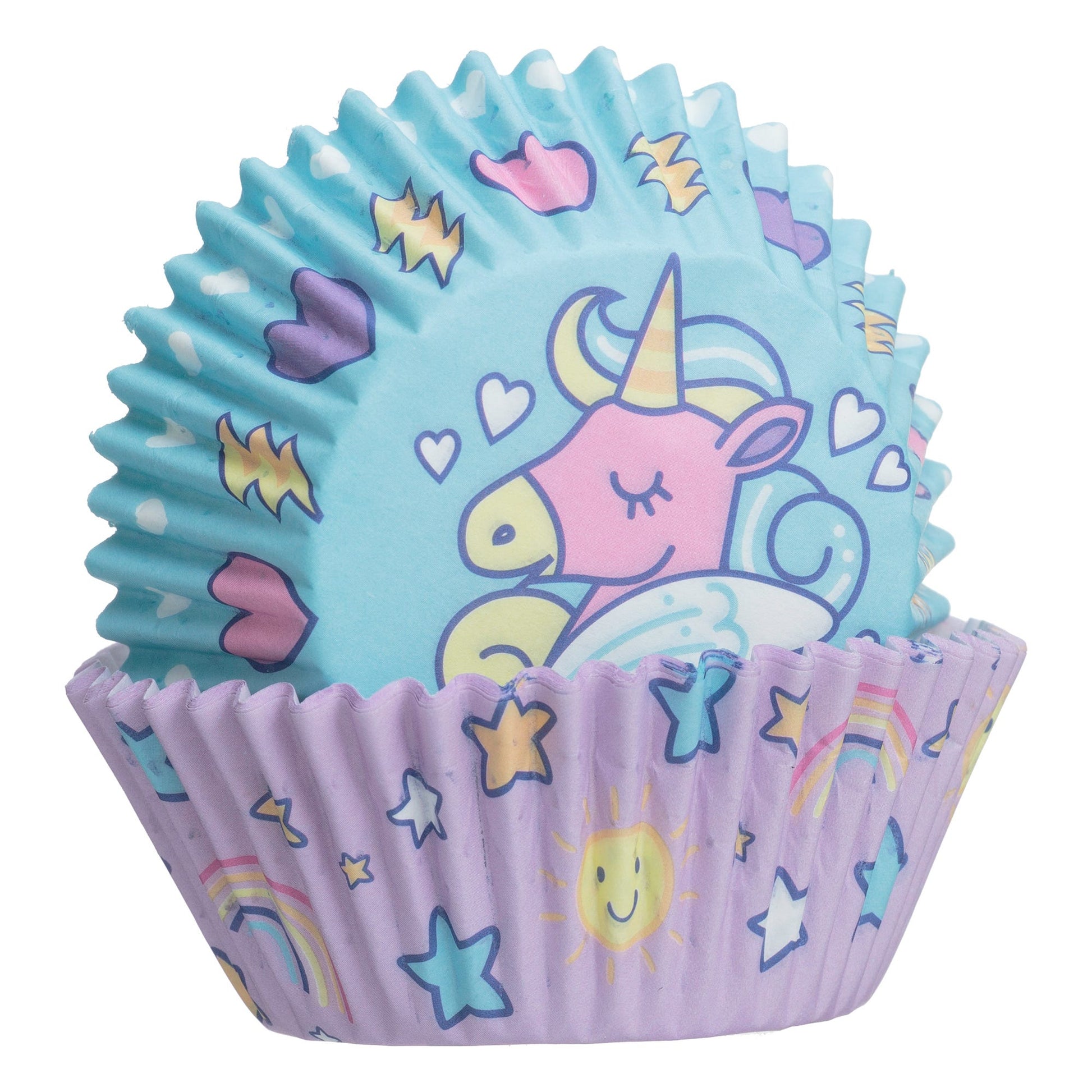 Mason Cash Unicorn Set of 48 Cupcake Cases and Toppers